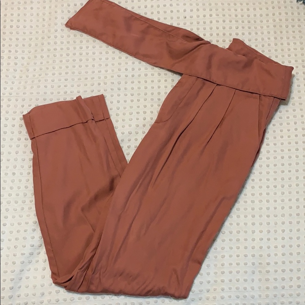 Anthropologie Paper bag pants